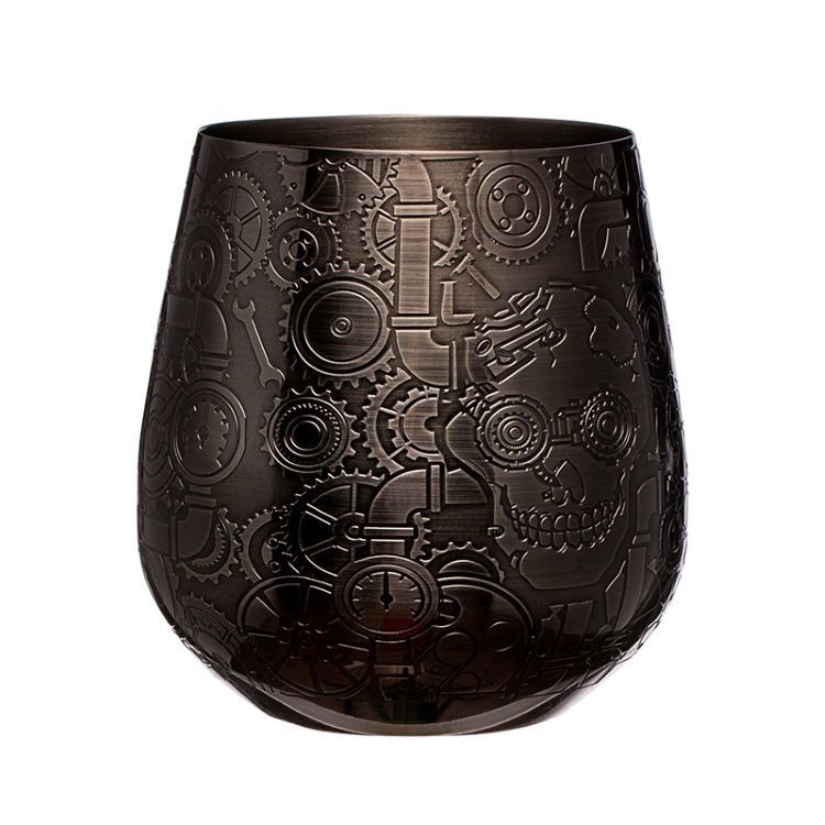 Premium 304 Stainless Steel Wine Glass Egg Shape Cup Unbreakable Portable Wine Tumbler