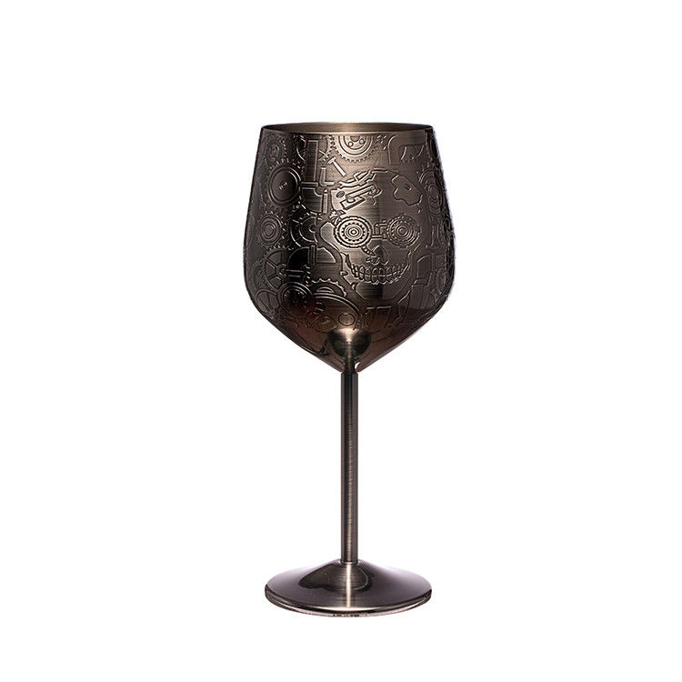 Stainless Steel Wine Glass 18 oz Unbreakable Wine Goblet  For Indoor Outdoor Events