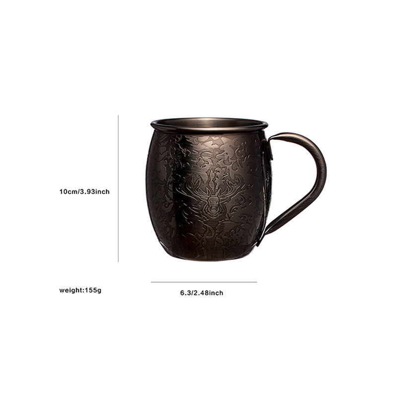 Stag Style Stainless Steel Wine Glass Chilled Customized Moscow Mule Mugs
