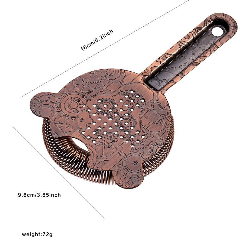 Stainless Steel Cocktail Strainer Bar Tool Hawthorne Strainer Julep Strainer Fine Mesh Strainer