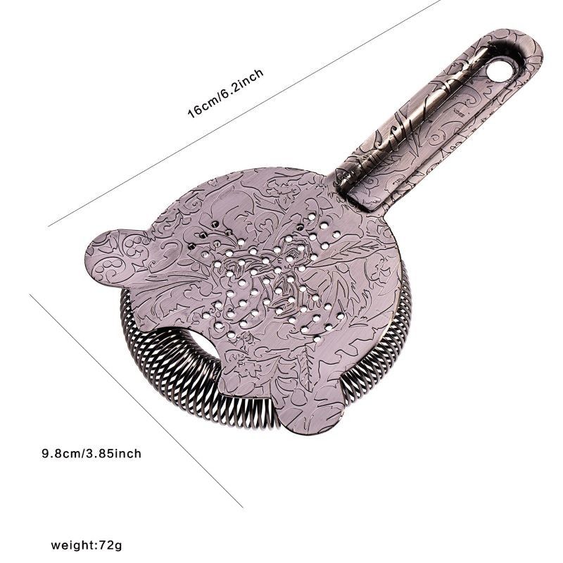 Professional Bartender Strainer for Cocktail Drinks 304 Stainless Steel Strainer for Home Bar