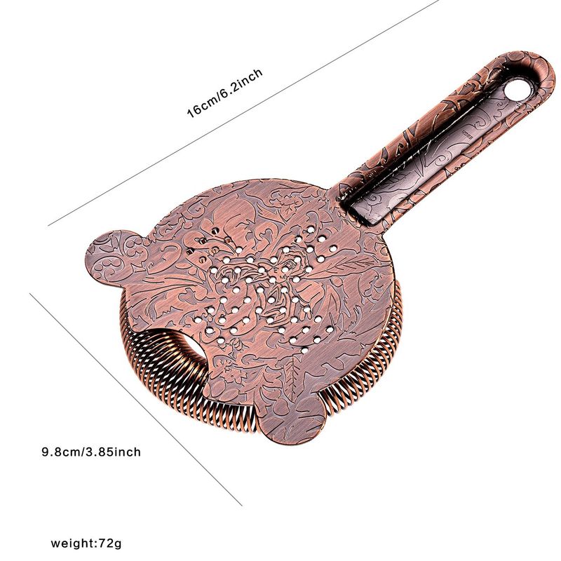 Cocktail Strainer Stainless Steel Bar Cocktail Strainer Filtering Tool for Bar Restaurant Home