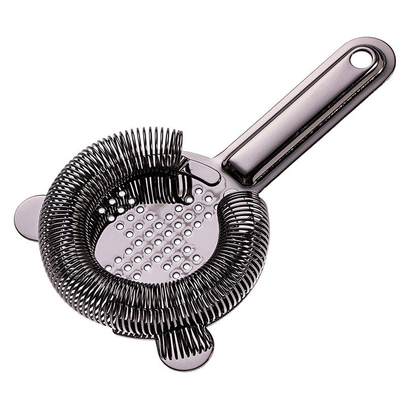 Stainless Steel Bar Strainer Bar Tool Drink Strainer with 100 Wire Spring for Professional Bartenders and Mixologists