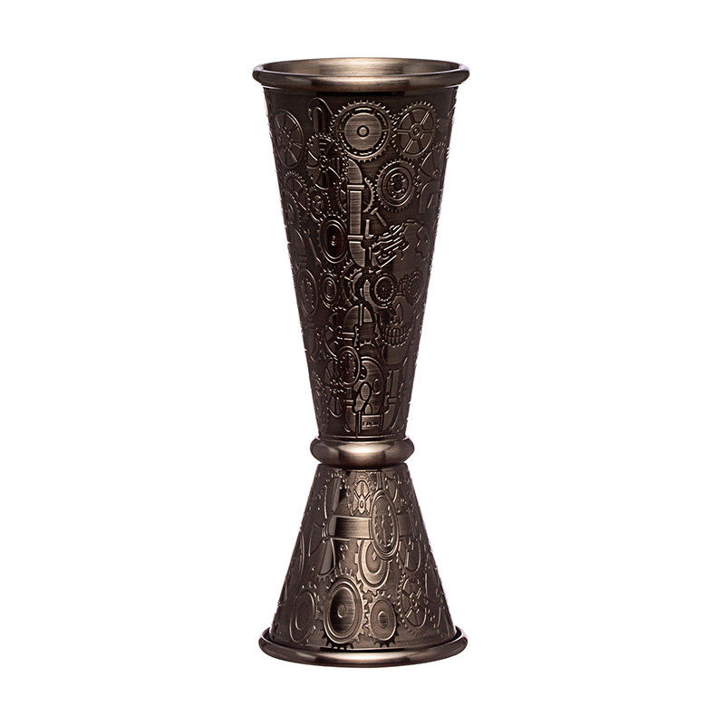 Premium 304 Stainless Steel Jigger Premium And Heavy Duty 2 OZ 1 OZ With Dimensions Inside