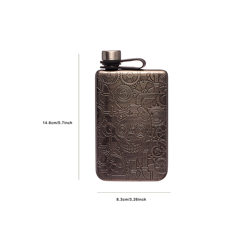 7 Oz Stainless Steel Leak-proof Thin Flask For Wedding Party  Groomsman Bridesmaid Gift
