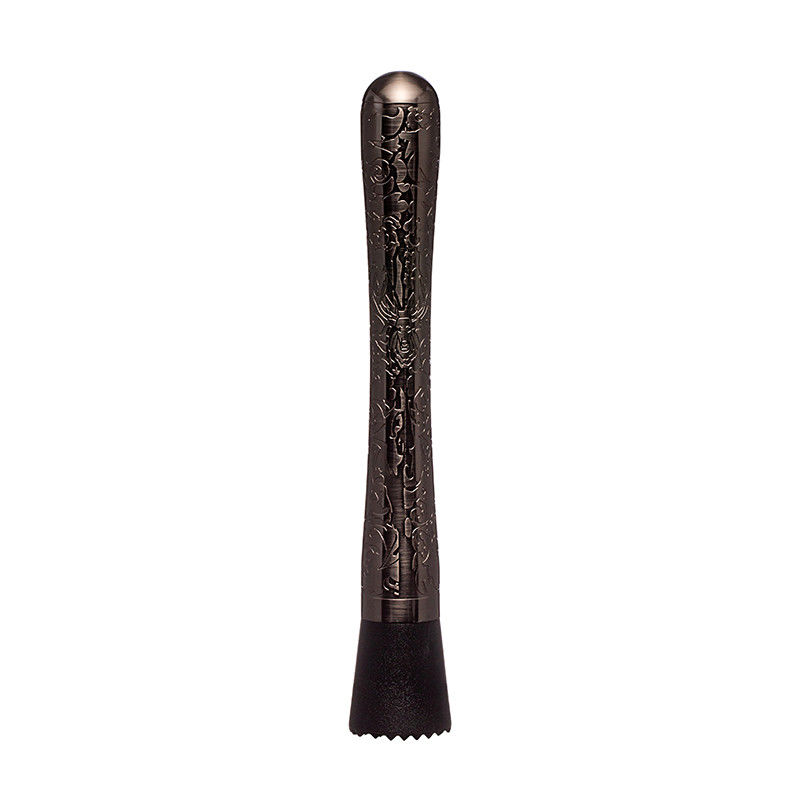 Black Stainless Steel Muddler for Cocktails 8 inch Long 1pc Fruit Crusher Bar Tools for Home