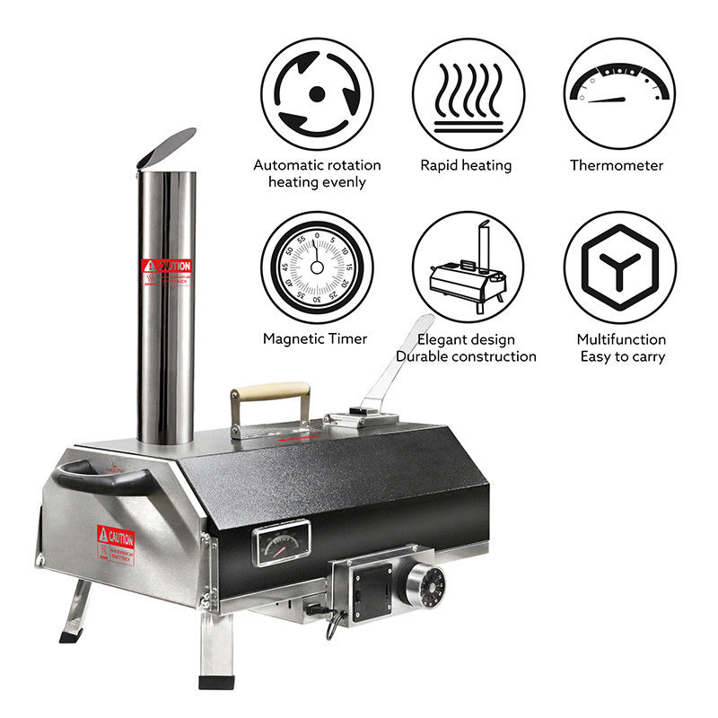 Outdoor Pizza Oven Wood Fired Toasters Pizza Ovens Authentic Stone Baked Pizzas For Backyard Camping